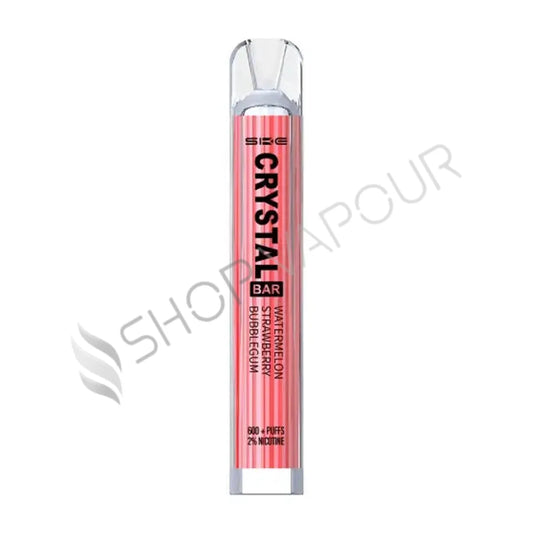 Watermelon Strawberry Bubblegum SKE Crystal Bar 600 Disposable Vape