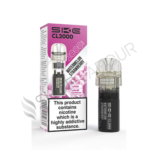 Watermelon Strawberry CL2000 Prefilled Pod & Refill by SKE