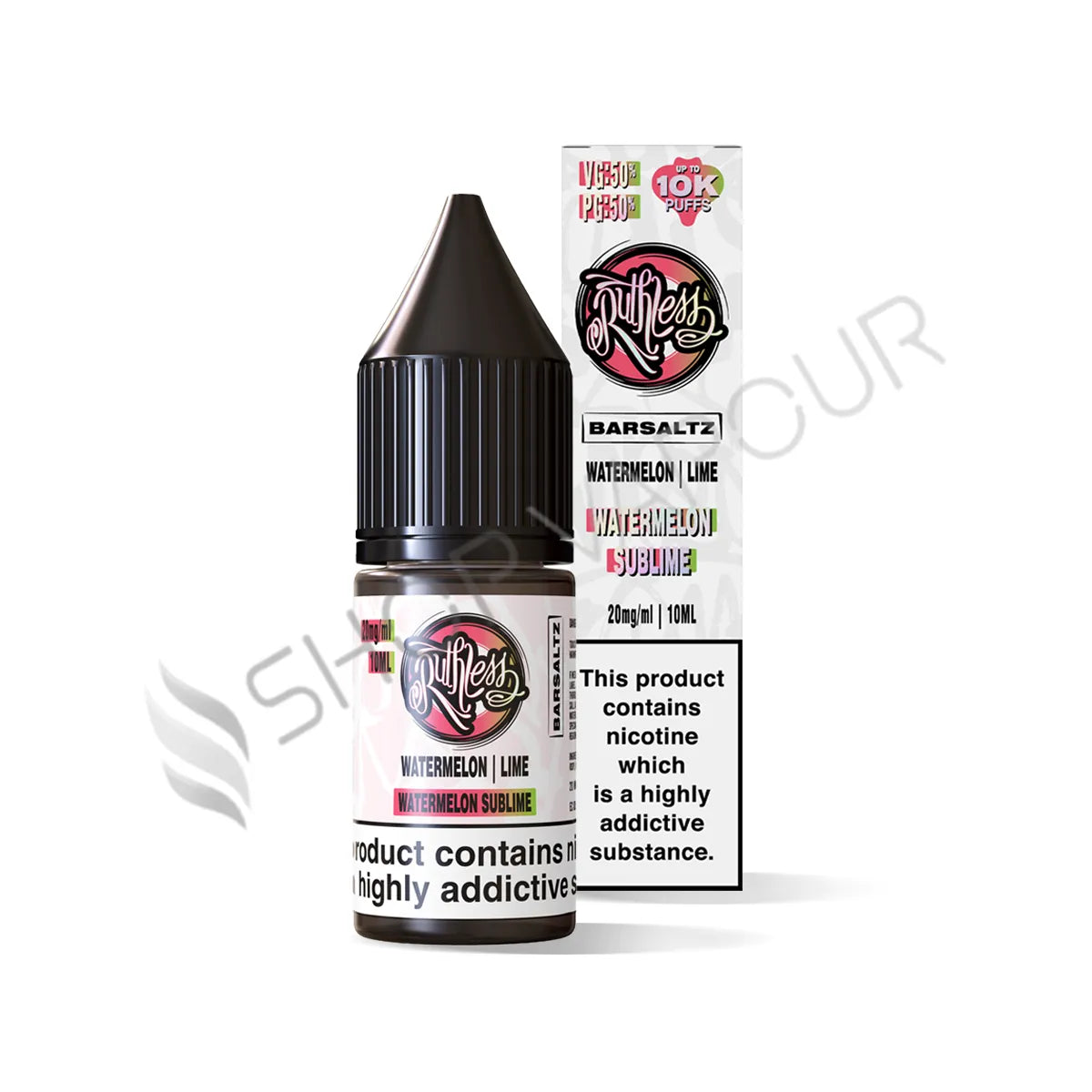 Watermelon Sublime Nic Salt E-Liquid by Ruthless Bar Saltz