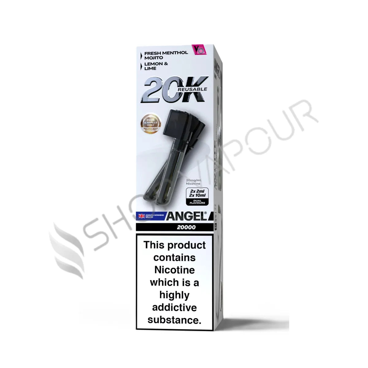 White Edition Angel 20K Prefilled Pod & Refill by Vapes Bars