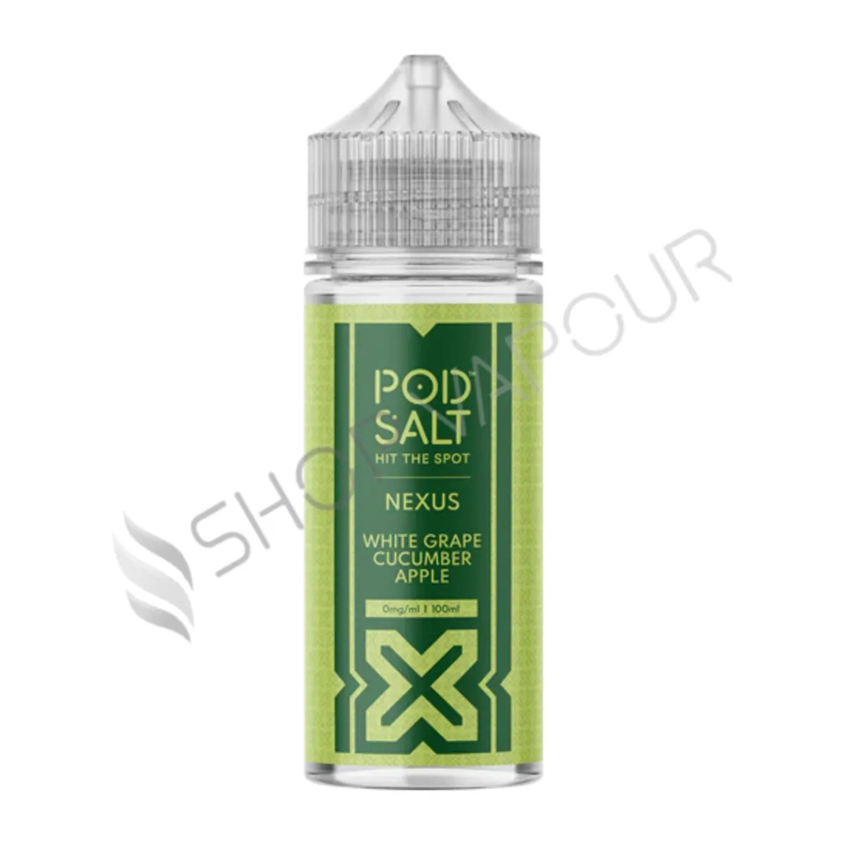 White Grape Cucumber Apple 100ml Shortfill E-Liquid by Pod Salt Nexus
