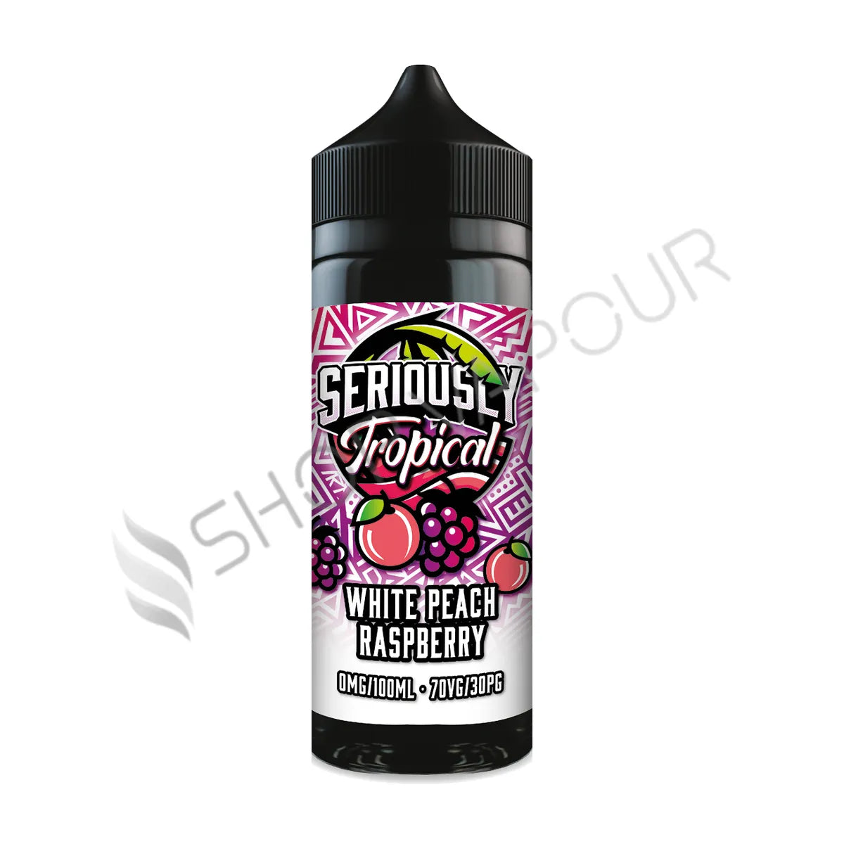 White Peach Raspberry 100ml Shortfill E-Liquid by Seriously Tropical