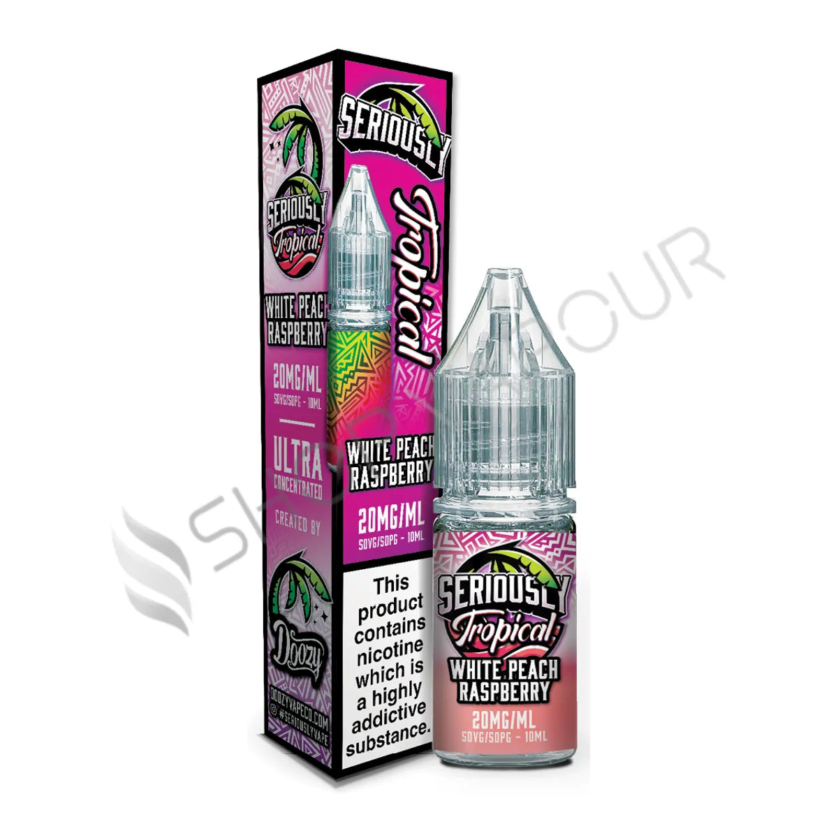 White Peach Raspberry Nic Salt E-Liquid by Seriously Tropical
