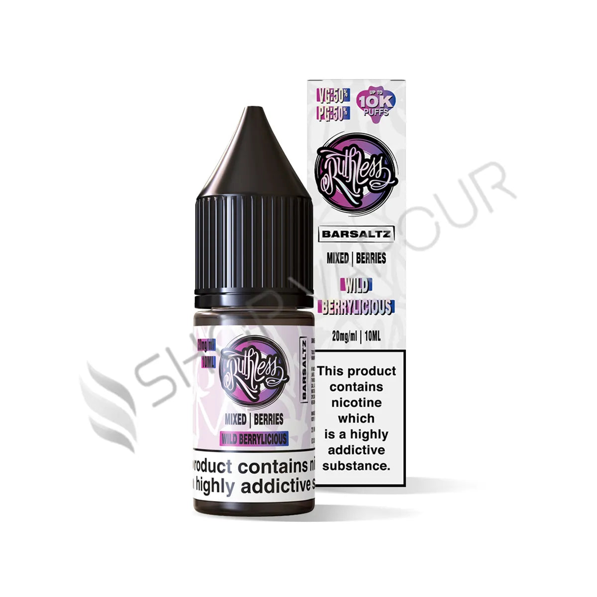 Wild Berrylicious Nic Salt E-Liquid by Ruthless Bar Saltz