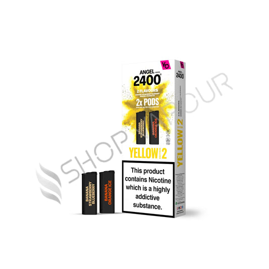 Yellow Edition 2 Angel 2400 Prefilled Pods by Vapes Bars
