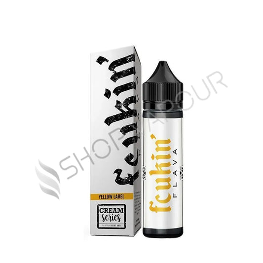 Yellow Label 50ml Shortfill E-Liquid by Fcukin’ Flava